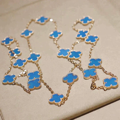 [Vintora]CLOVER 20 MOTIFS TURQUOISE GOLD