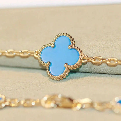 [Vintora]CLOVER 20 MOTIFS TURQUOISE GOLD
