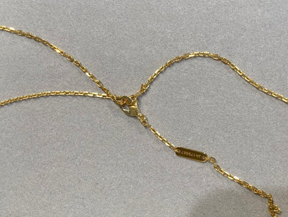 [Vintora]CLOVER 25MM NECKLACE GOLD CARNELIAN