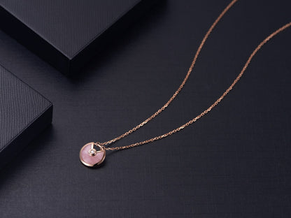[Vintora]AMULETTE Vintora GOLD PINK MOP NECKLACE
