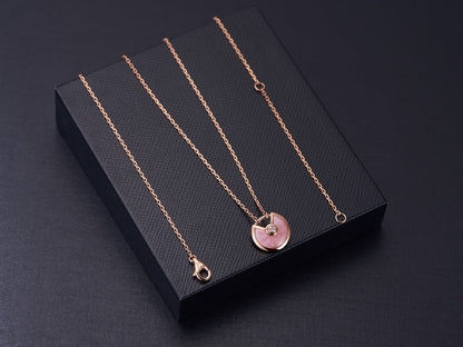 [Vintora]AMULETTE Vintora GOLD PINK MOP NECKLACE