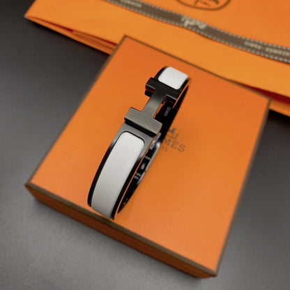 [Vintora]H BRACELET 12MM BLACK WHITE CERAMIC