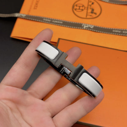 [Vintora]H BRACELET 12MM BLACK WHITE CERAMIC