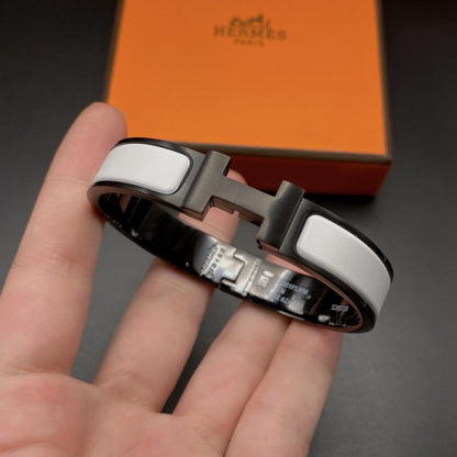[Vintora]H BRACELET 12MM BLACK WHITE CERAMIC
