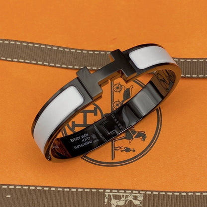 [Vintora]H BRACELET 12MM BLACK WHITE CERAMIC