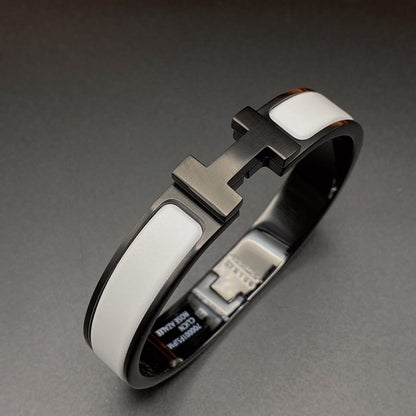 [Vintora]H BRACELET 12MM BLACK WHITE CERAMIC
