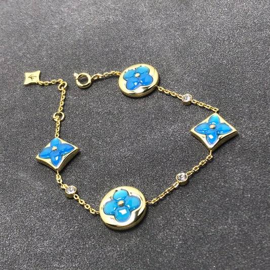 [Vintora]STAR AND SUN TURQUOISE 4 MOTIFS 3 DIAMONDS