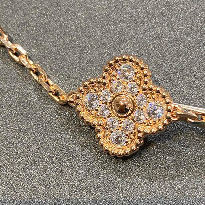 [Vintora] CLOVER 5 MOTIF FULL DIAMOND BRACELET COLLECTION