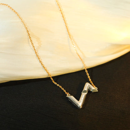 [Vintora]VOLT SILVER DIAMOND PEDANT NECKLACE