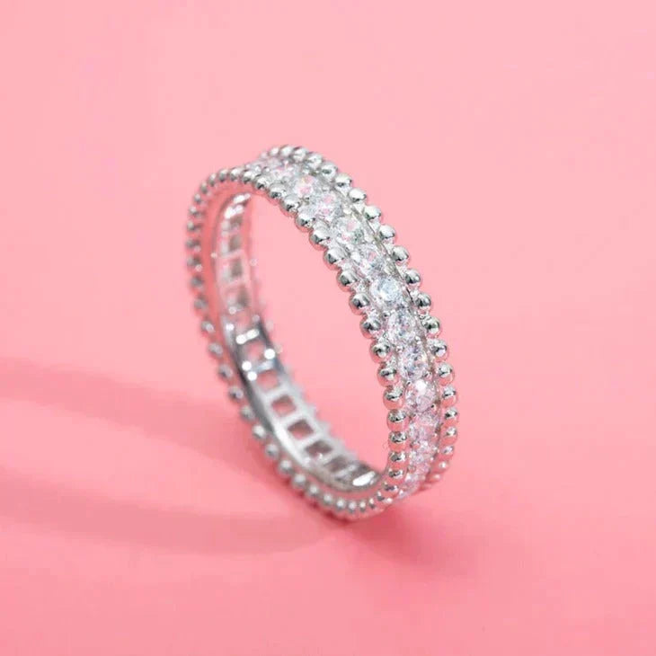 [Vintora]PERLEE DIAMOND SILVER RING