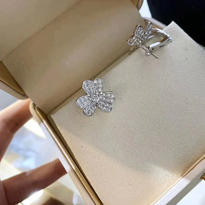 [Vintora]CLOVER COMOS DIAMOND EARRINGS SILVER