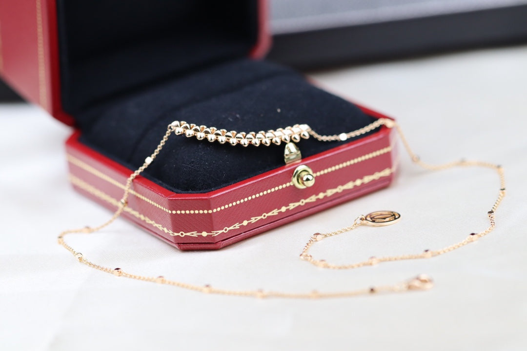 [Vintora]CLASH PINK GOLD NECKLACE