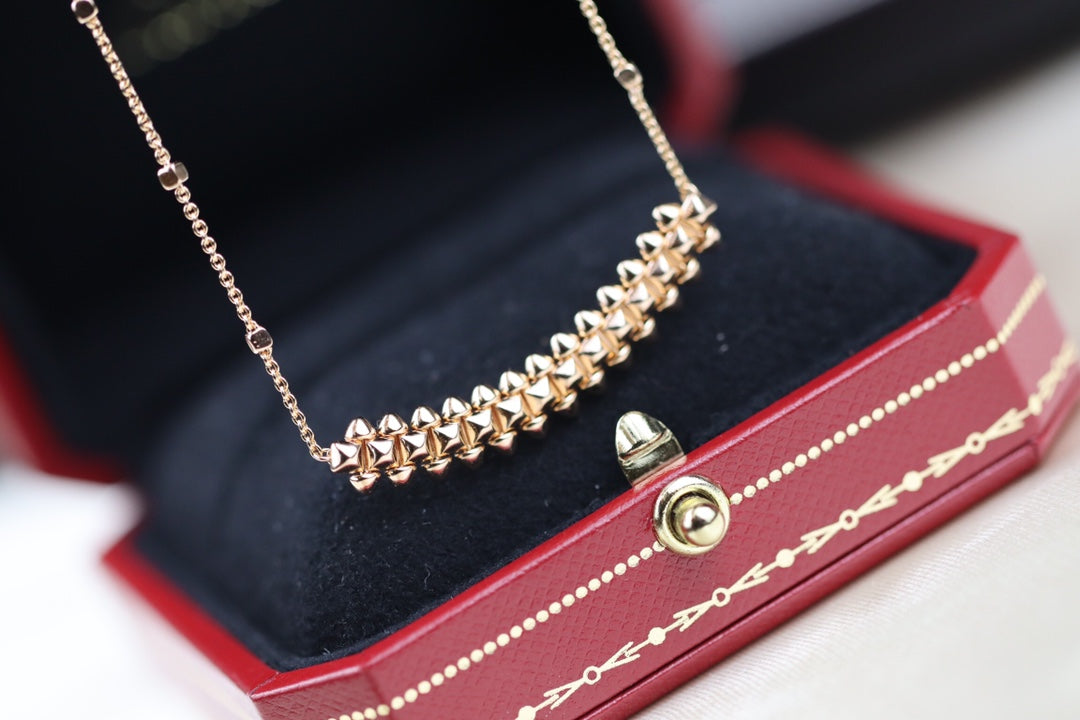 [Vintora]CLASH PINK GOLD NECKLACE