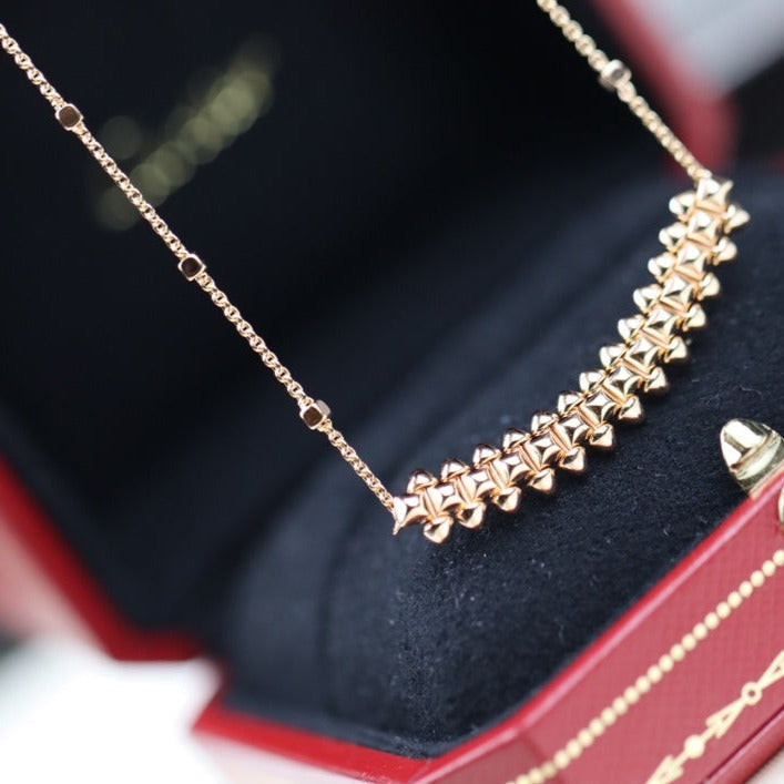 [Vintora]CLASH PINK GOLD NECKLACE