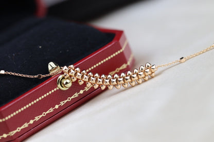 [Vintora]CLASH PINK GOLD NECKLACE