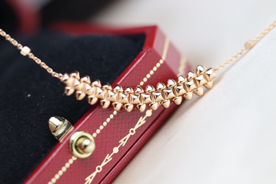 [Vintora]CLASH PINK GOLD NECKLACE