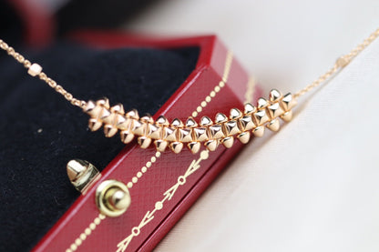 [Vintora]CLASH PINK GOLD NECKLACE