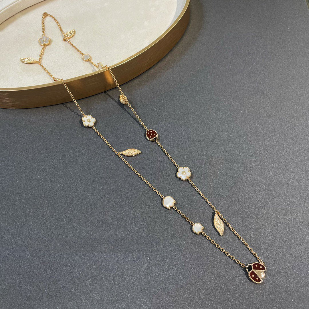 [Vintora]LUCKY SPRING 15 MOTIFS GOLD NECKLACE