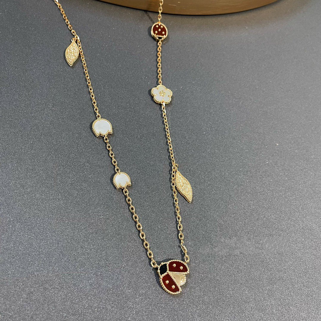 [Vintora]LUCKY SPRING 15 MOTIFS GOLD NECKLACE