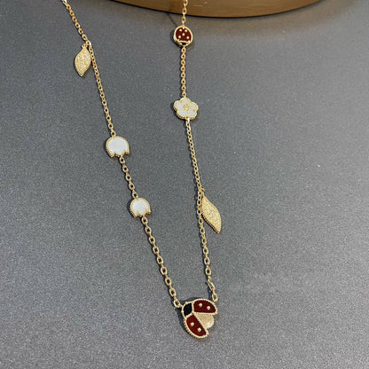 [Vintora]LUCKY SPRING 15 MOTIFS GOLD NECKLACE