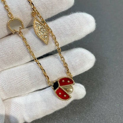 [Vintora]LUCKY SPRING 15 MOTIFS GOLD NECKLACE