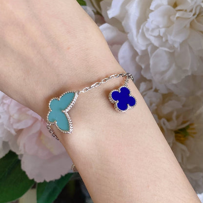 [Vintora]LUCKY SPRING SILVER BRACELET 4 MOTIF
