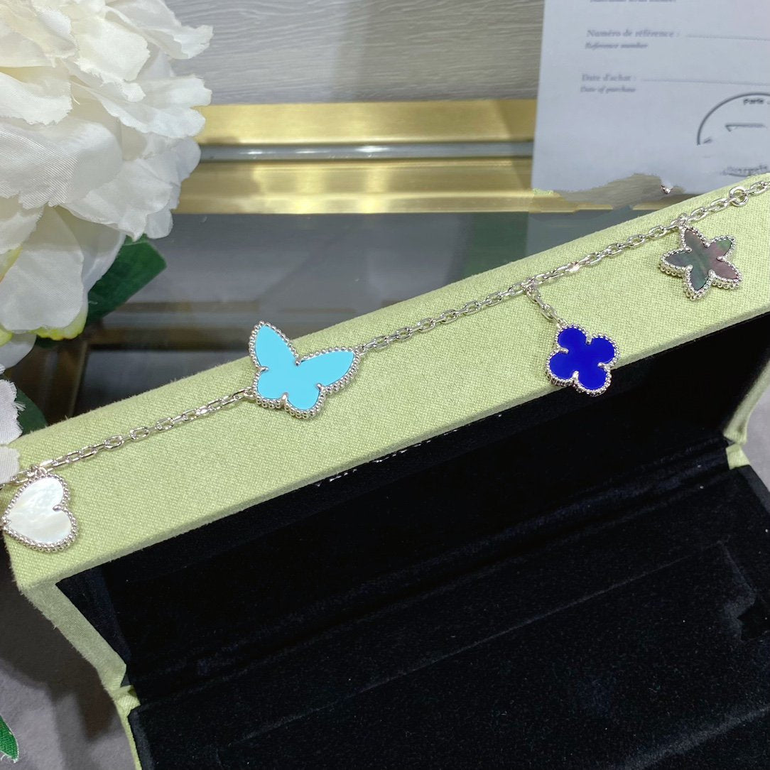 [Vintora]LUCKY SPRING SILVER BRACELET 4 MOTIF