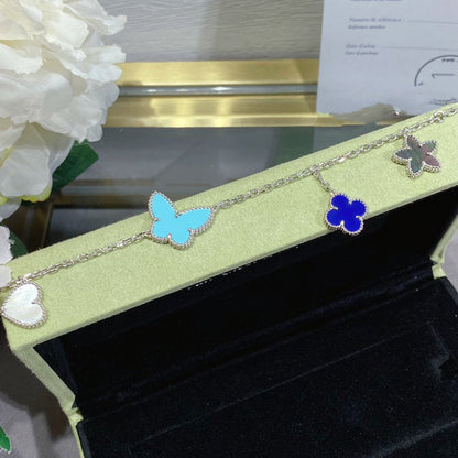 [Vintora]LUCKY SPRING SILVER BRACELET 4 MOTIF
