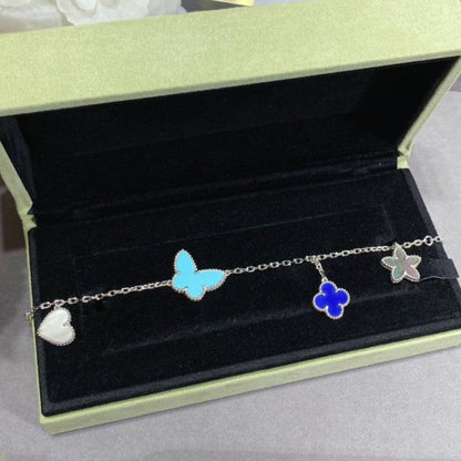 [Vintora]LUCKY SPRING SILVER BRACELET 4 MOTIF