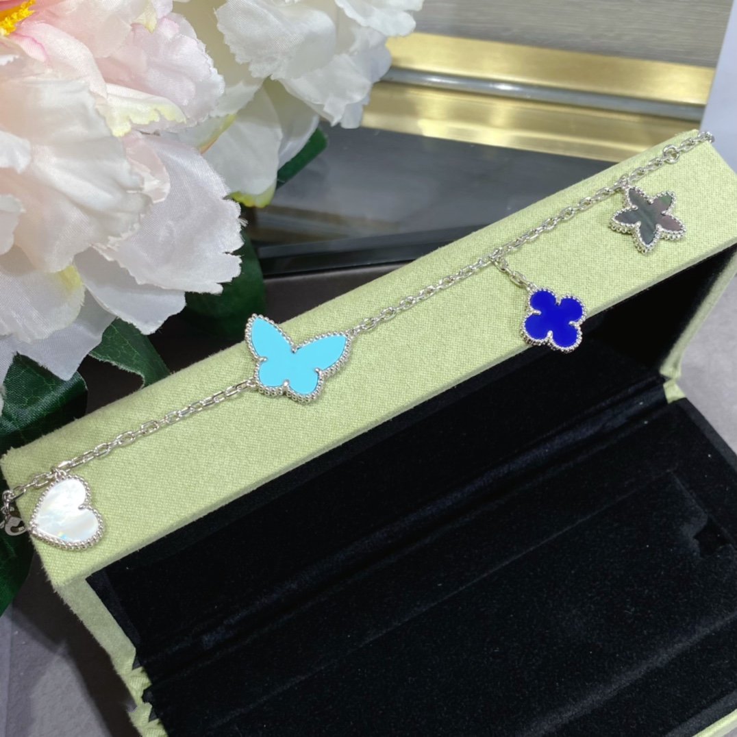 [Vintora]LUCKY SPRING SILVER BRACELET 4 MOTIF