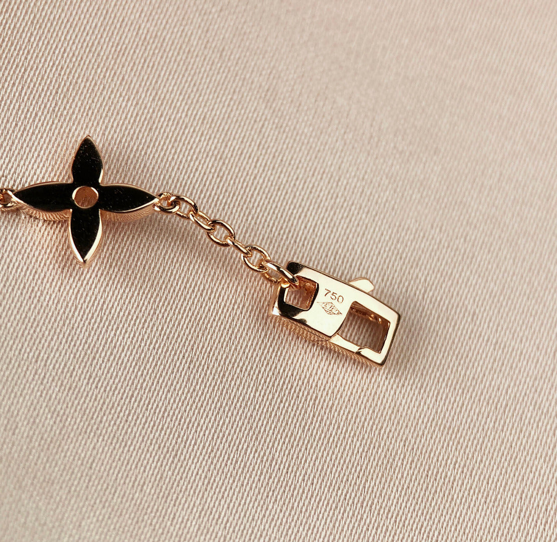 [Vintora]STAR AND SUN 7 MOTIFS GOLD BRACELET