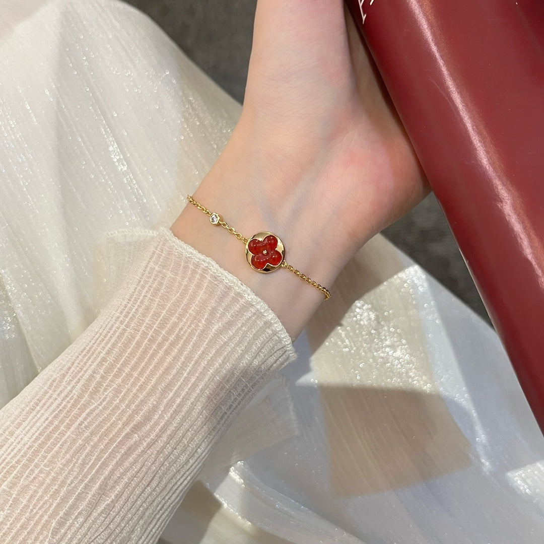 [Vintora]SUN PEDANT CARNELIAN BRACELET