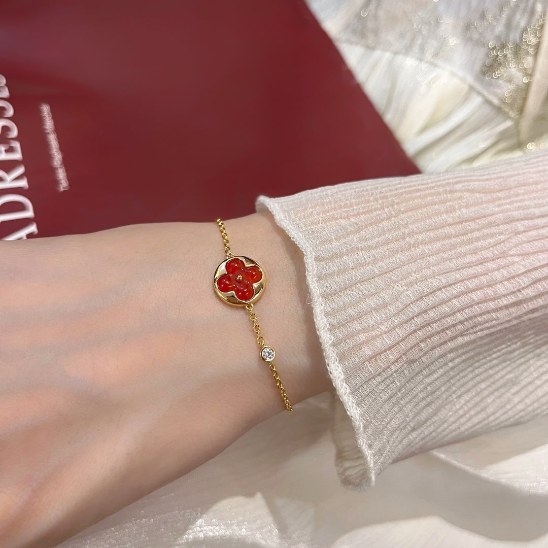 [Vintora]SUN PEDANT CARNELIAN BRACELET