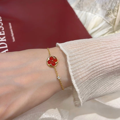 [Vintora]SUN PEDANT CARNELIAN BRACELET