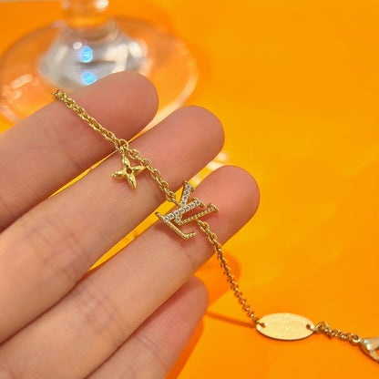 [Vintora]LOGO STAR MOTIF GOLD BRACELET