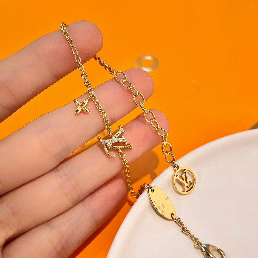[Vintora]LOGO STAR MOTIF GOLD BRACELET