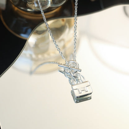 [Vintora]POP H PEDANT SILVER NECKLACE
