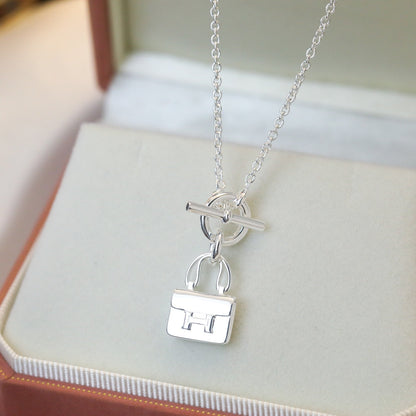 [Vintora]POP H PEDANT SILVER NECKLACE