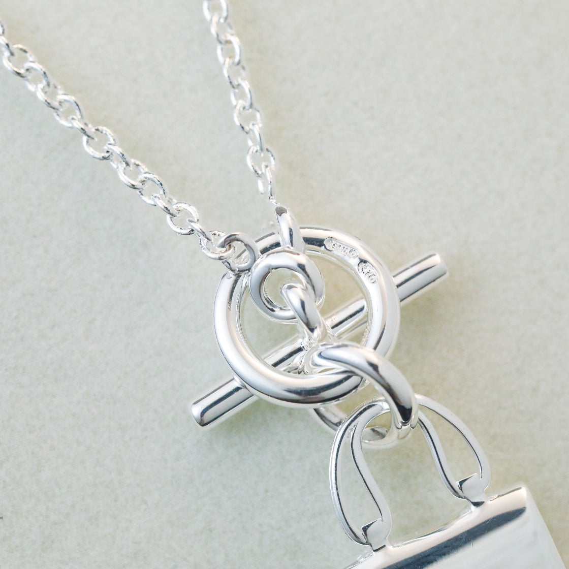 [Vintora]POP H PEDANT SILVER NECKLACE