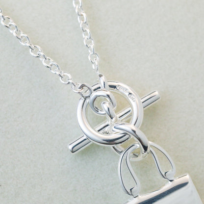 [Vintora]POP H PEDANT SILVER NECKLACE