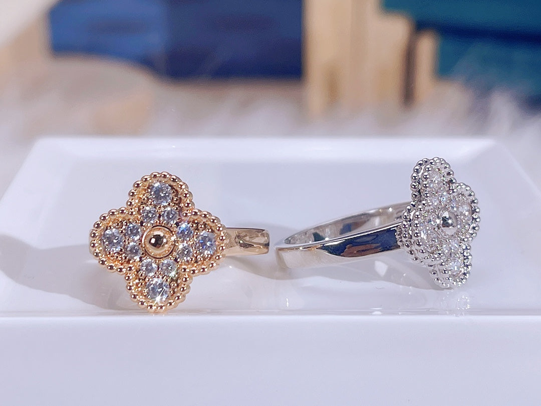 [Vintora]CLOVER DIAMOND RING