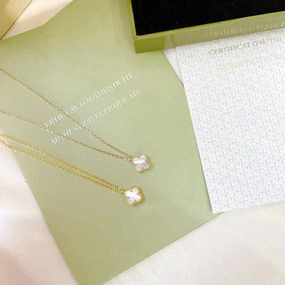 [Vintora]CLOVER MINI 9.5MM WHITE MOTHER-OF-PEARL NECKLACE