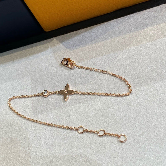 [Vintora]STAR DIAMOND PINK GOLD BRACELET