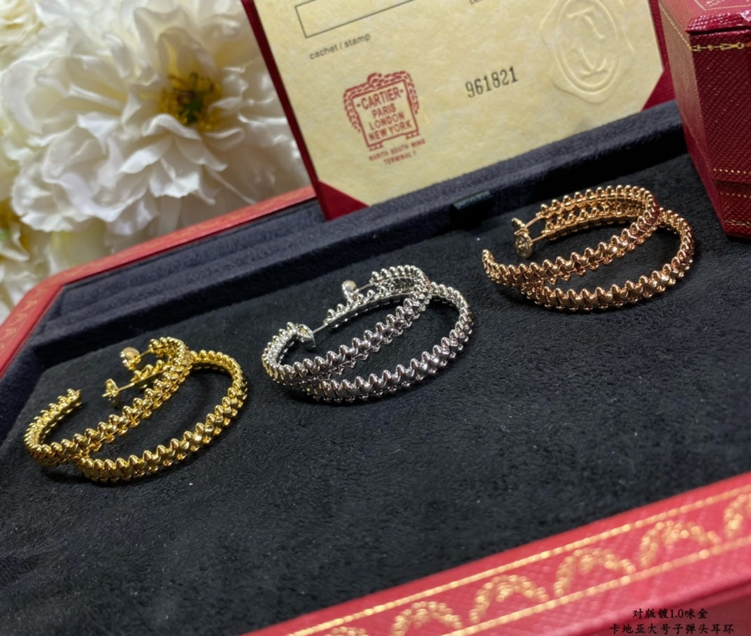 [Vintora]CLASH LARGE HOOP EARRINGS