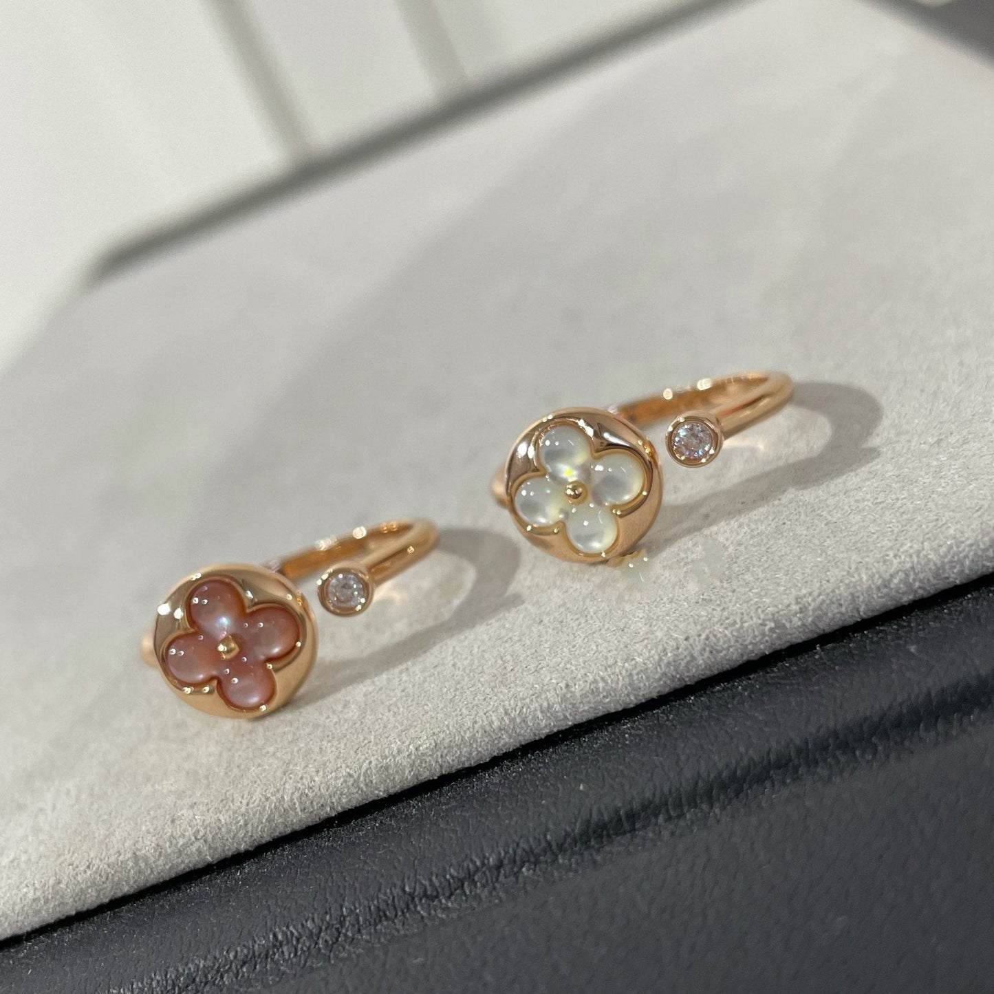 [Vintora]SUN 1 DIAMOND PINK MOP RING