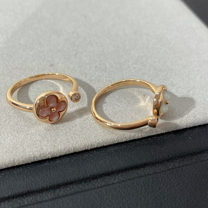[Vintora]SUN 1 DIAMOND PINK MOP RING