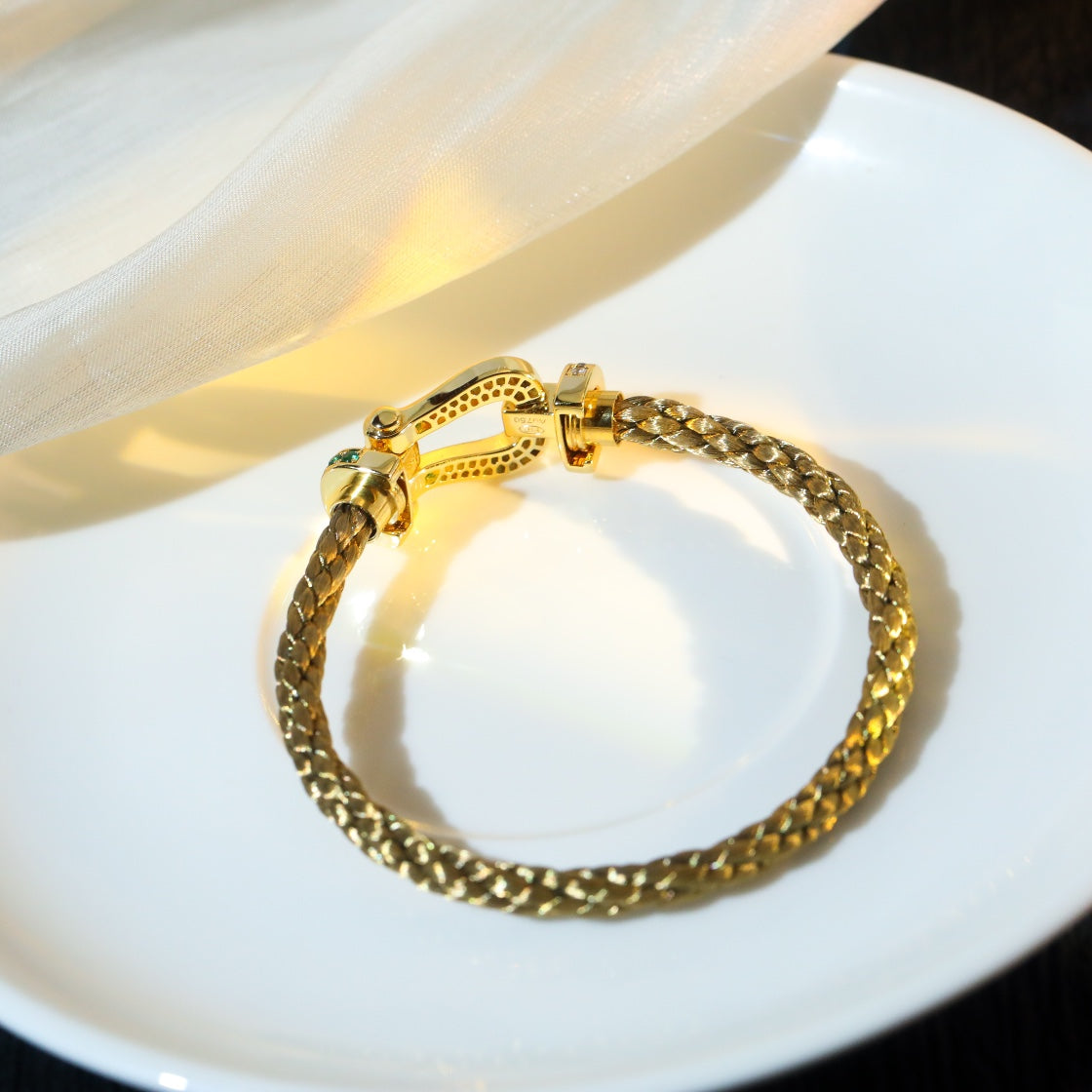 [Vintora]FORCE 10 GOLD GREEN DIAMOND PAVED
