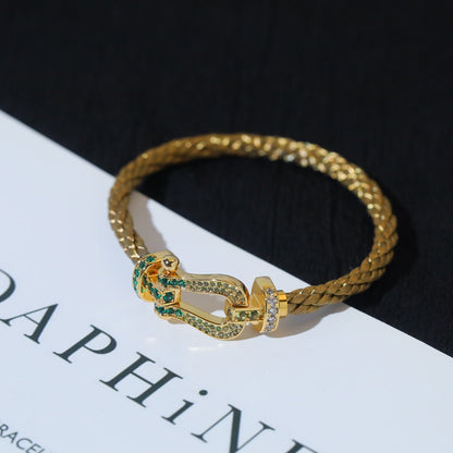 [Vintora]FORCE 10 GOLD GREEN DIAMOND PAVED