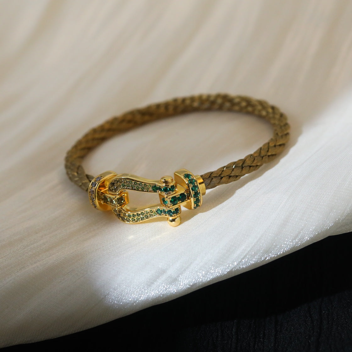 [Vintora]FORCE 10 GOLD GREEN DIAMOND PAVED