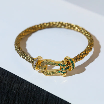[Vintora]FORCE 10 GOLD GREEN DIAMOND PAVED